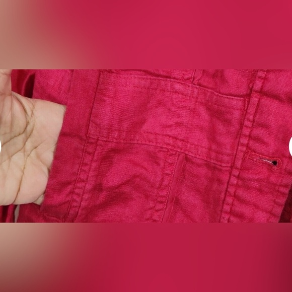 Coldwater Creek 100 % Linen Jacket Sz 10 - Picture 12 of 12